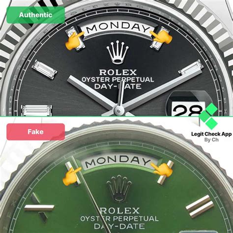 rolex day-date fake vs real|rolex knockoff watches day date.